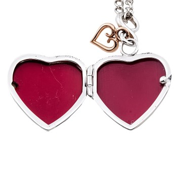 Silver & 9ct Gold Clogau Locket with Chain